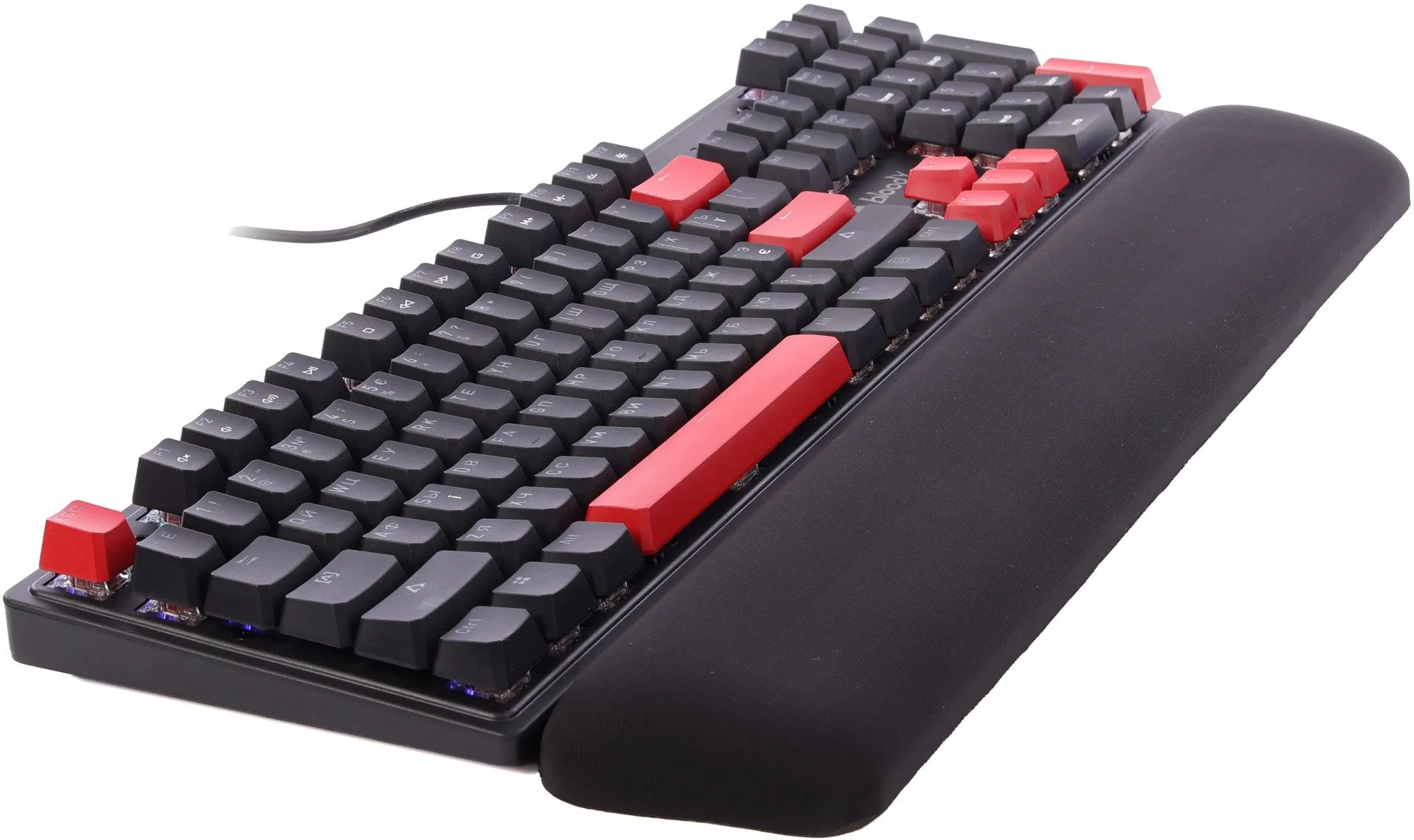 Клавиатура A4Tech S525N Fire Black [Механическая, проводная, клавиш - 104, подсветка, черная]