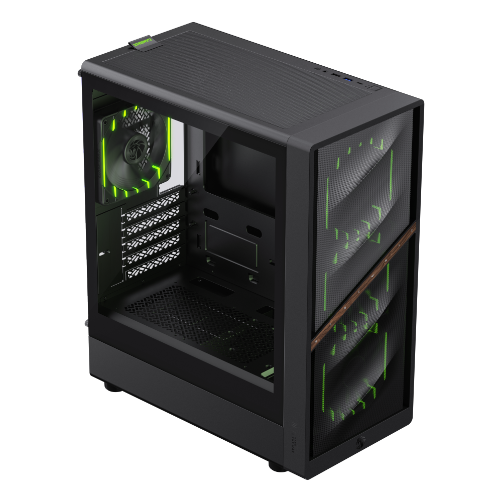 Корпус GameMax AERIS 330 MB (1117-3709R0001) [Mini Tower, 3 x 120x120 мм, черный]