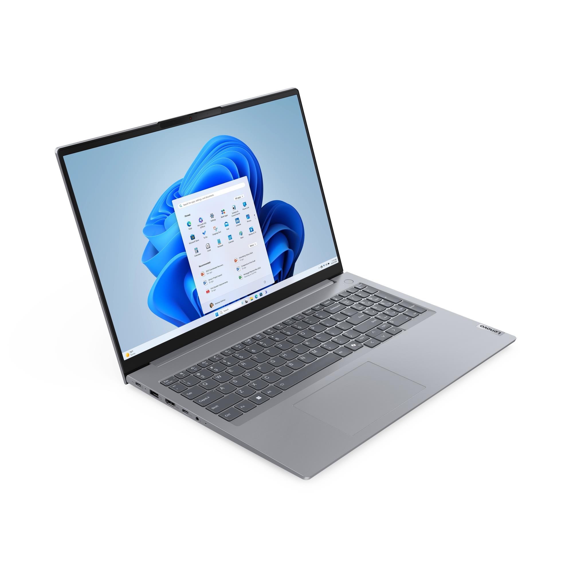 Ноутбук Lenovo ThinkBook 16 G7 ARP (21MW00BSRU) [16", Ryzen 5 7535HS, 16 ГБ ОЗУ, 1 ТБ SSD, DOS]