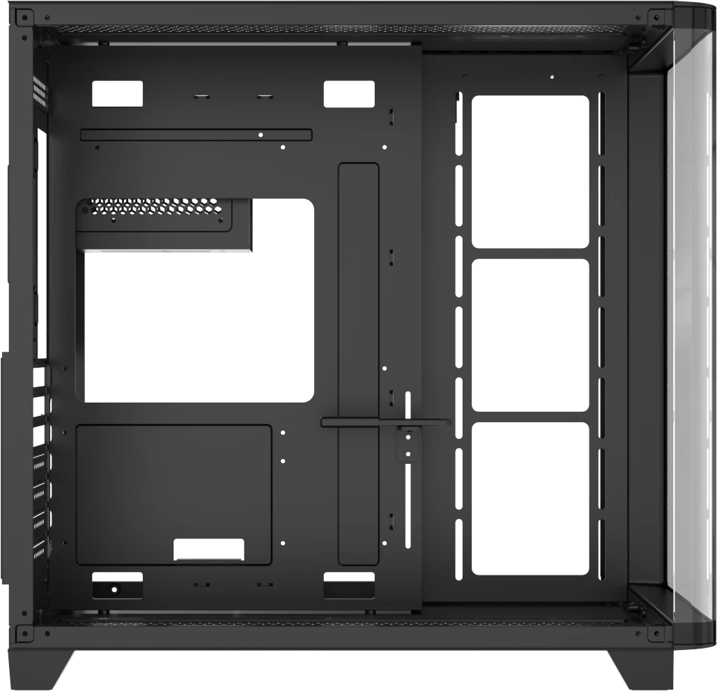 Корпус Formula V Crystal U2 Floe Black [Midi Tower, 4 x 120мм Floe ARPW, черный]