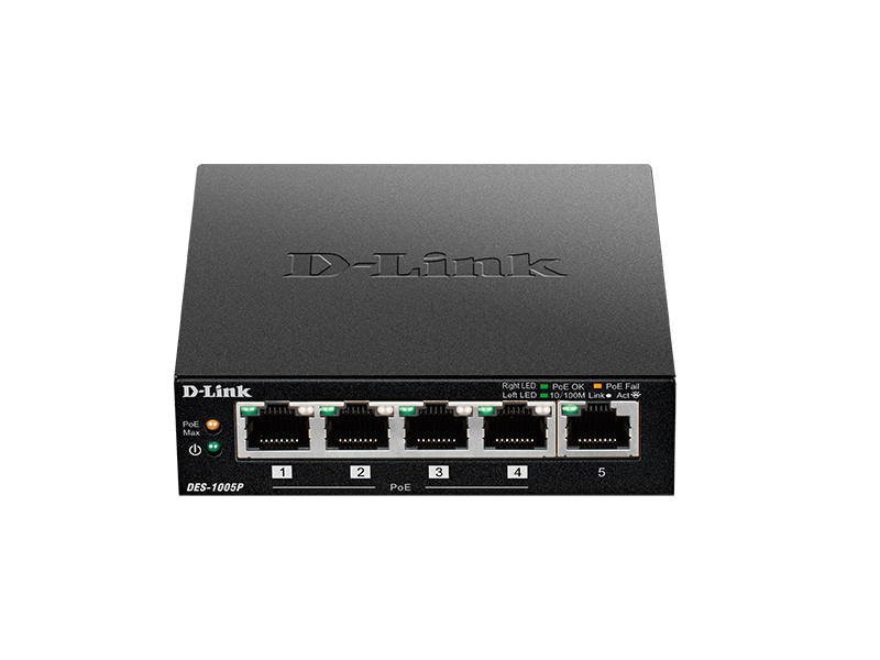 Коммутатор D-Link DES-1005P/B1A