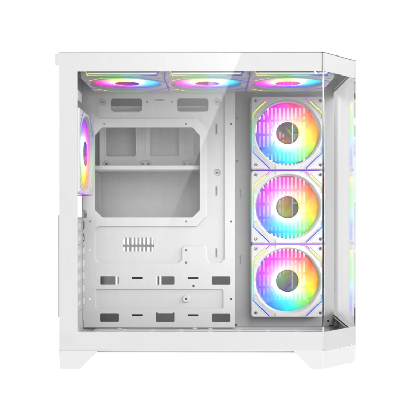 Корпус GameMax Hype-A WH White [Midi Tower, ARGB 4 x 12см, белый]