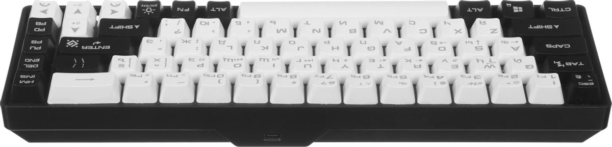 Клавиатура Defender Aris GK-349 (45349) [Мембранная, проводная, клавиш - 68, подсветка, белая]