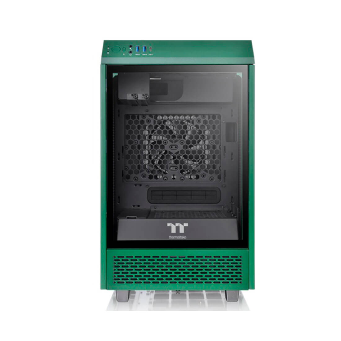 Корпус Thermaltake The Tower 100 Racing Green (CA-1R3-00SCWN-00) [SFF, Зеленый]