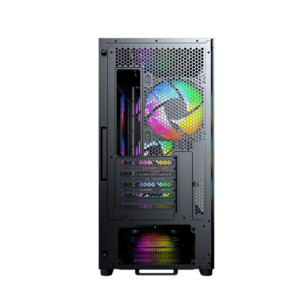Корпус Montech X5M (B) [Mini Tower, 4 × 140 мм, Черный]