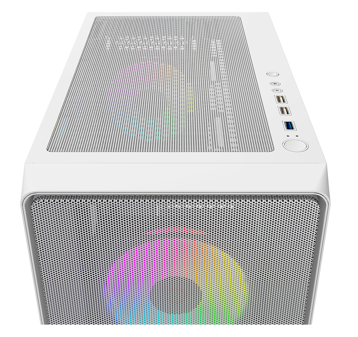 Корпус Ocypus Gamma C60 ARGB (Gamma-C60-WHG400XX-GL) [Midi Tower, 4 x 120 мм ARGB, белый]