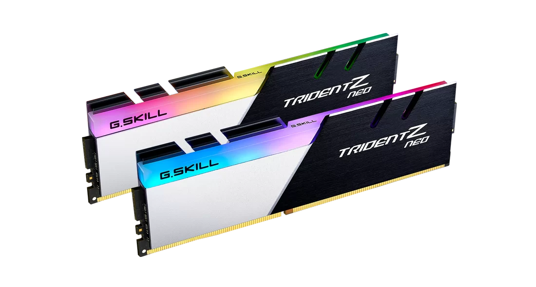 Комплект оперативной памяти G.Skill Trident Z Neo RGB (F4-3600C16D-32GTZNC) [32 ГБ, DDR 4, 3600 МГц, 1.35 В, подсветка, KIT]