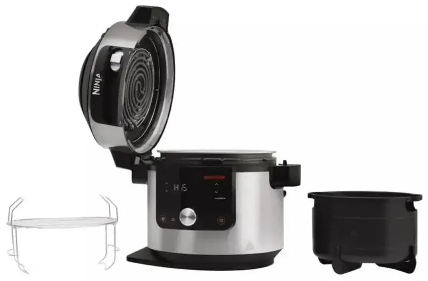 Мультипечь 11в1 Ninja Foodi SmartLid OL550 стальной/черный
