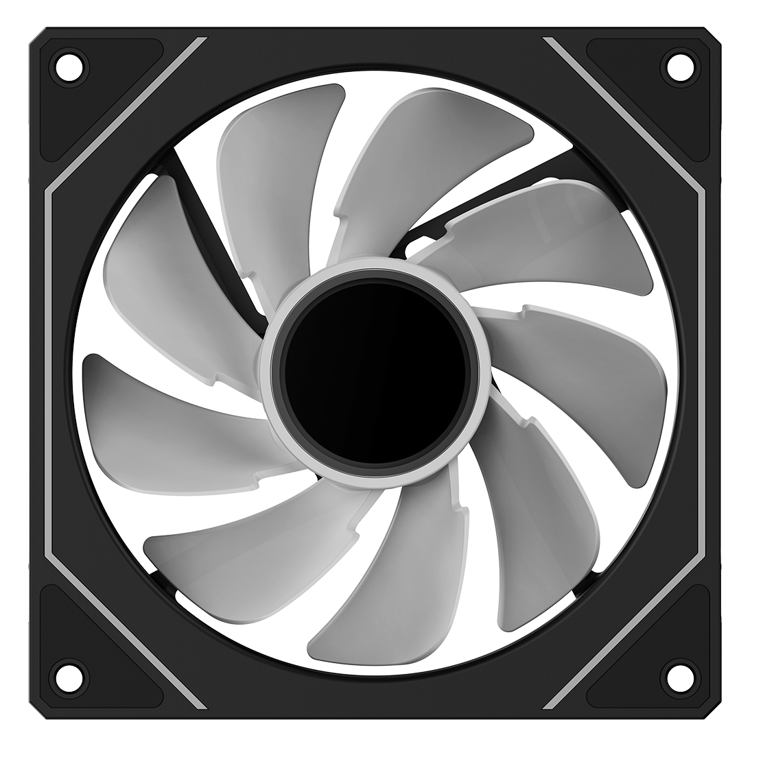 Вентилятор для корпуса Ocypus Gamma F12 BK ARGB REVERSE BLADE [120 x 120 мм, 1600 об/мин, 50 CFM, 31 дБ, PWM]