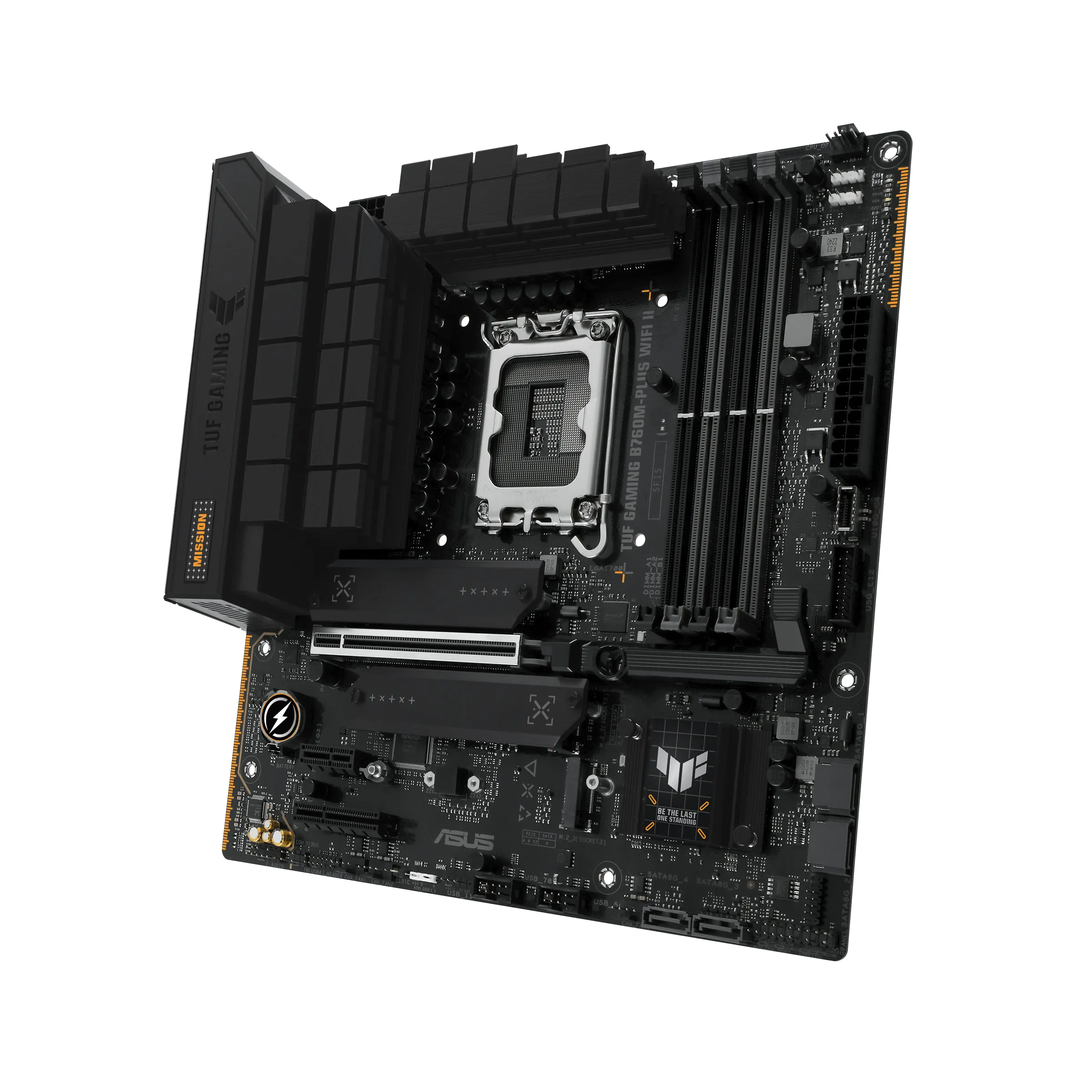 Материнская плата Asus TUF GAMING B760M-PLUS WIFI II, LGA 1700, Intel B760, 4xDDR 5, 3xM.2
