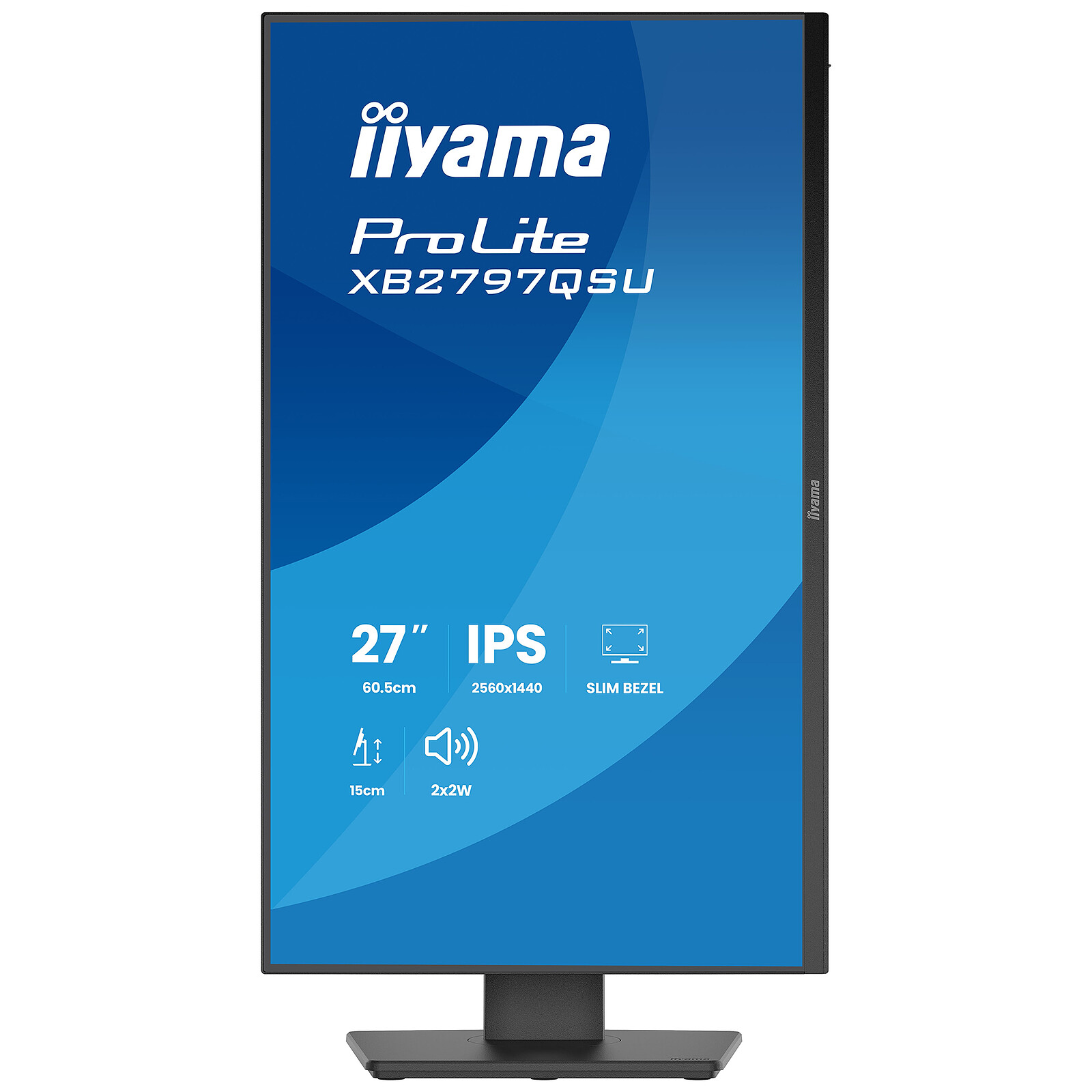 Монитор Iiyama ProLite (XB2797QSU-B1) [27", IPS, 2560x1440, 75 Гц, 1 мс, HDMI x2, DisplayPort]