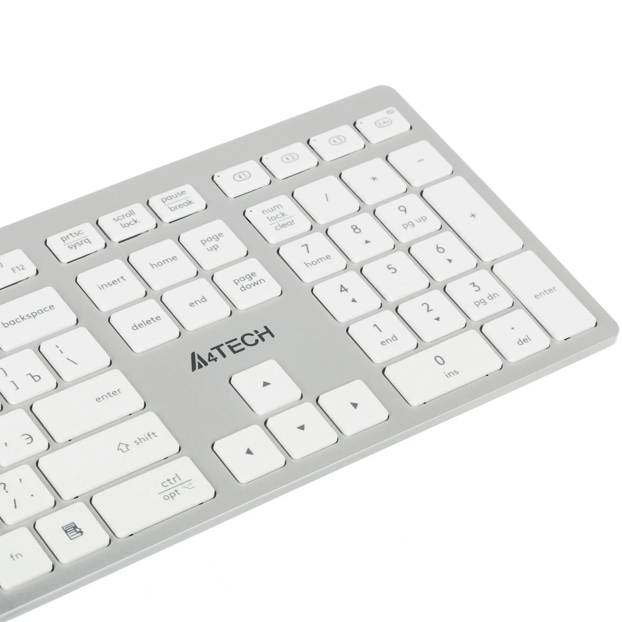 Клавиатура A4Tech Fstyler FBX50C [мембранная, беспроводная, белая]