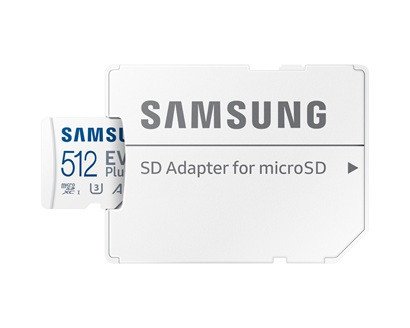 Карта памяти 512GB Samsung EVO Plus microSDXC+Adapter, Class 10, MB-MC512SA/EU