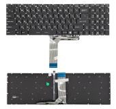 Клавиатура для ноутбука MSI GS63, RGB- подсветка, без рамки, черная