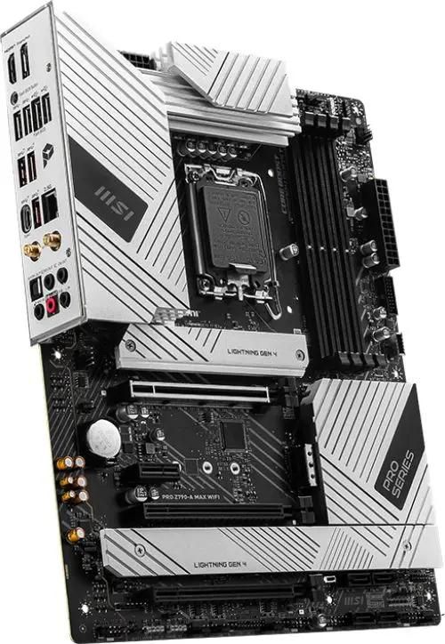 Материнская плата MSI PRO Z790-A MAX WIFI [LGA 1700, Intel Z790, 4xDDR 5, 4xM.2, 3xPCI-E x16, Standard-ATX]