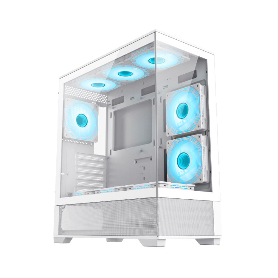 Корпус GameMax Vista AW (9101-0000R0183) [Midi Tower, 6 x 120 мм ARGB, белый]