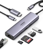 Usb Hub UGREEN CM512 USB-C Multifunction Adapter with Ethernet Interface 60515