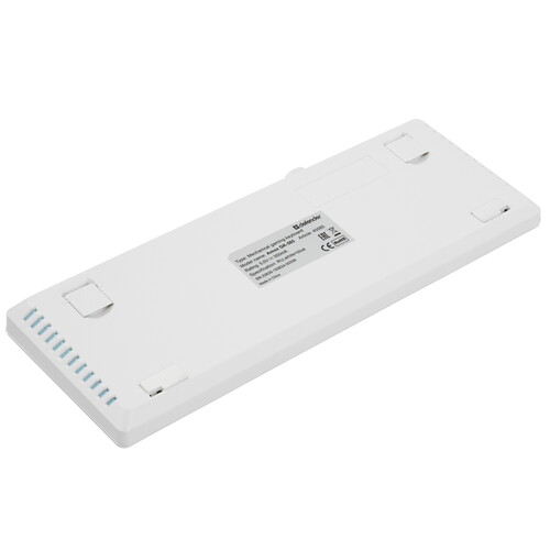 Клавиатура Defender Amox GK-585 (45585) механическая, проводная, RGB подсветка, Outemu Brown, белая
