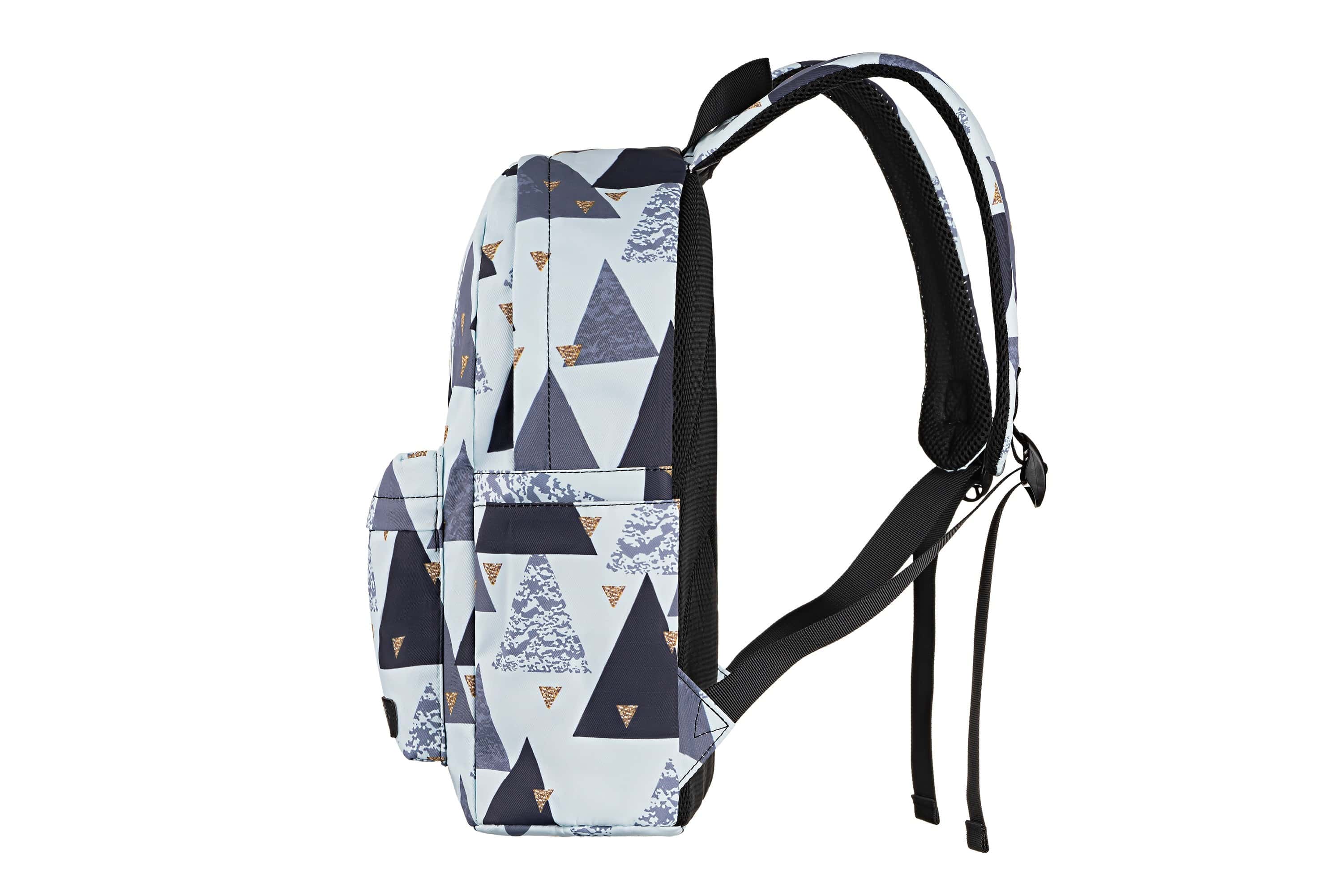 Рюкзак 2Е, TeensPack Triangles, белый