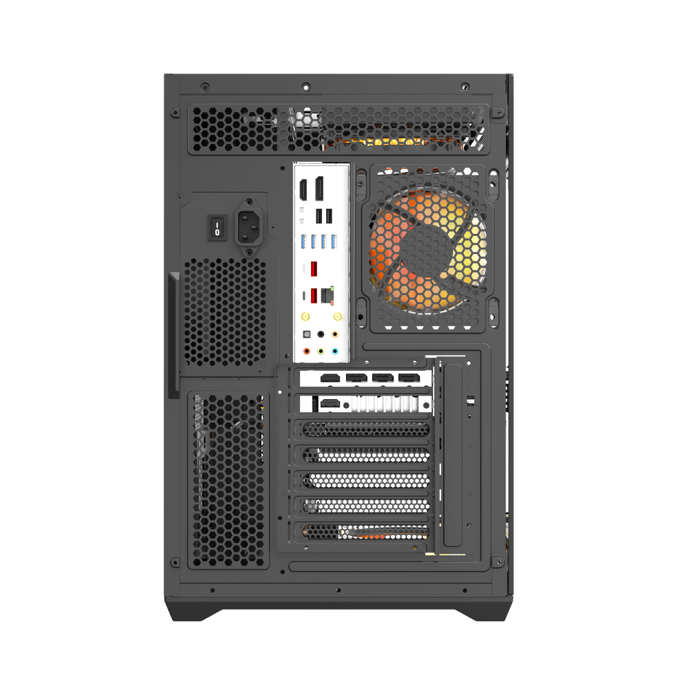 Корпус darkFlash C280 (DF-C280-EATX-BK) [Midi Tower, 7 x 120 мм ARGB, Черный]