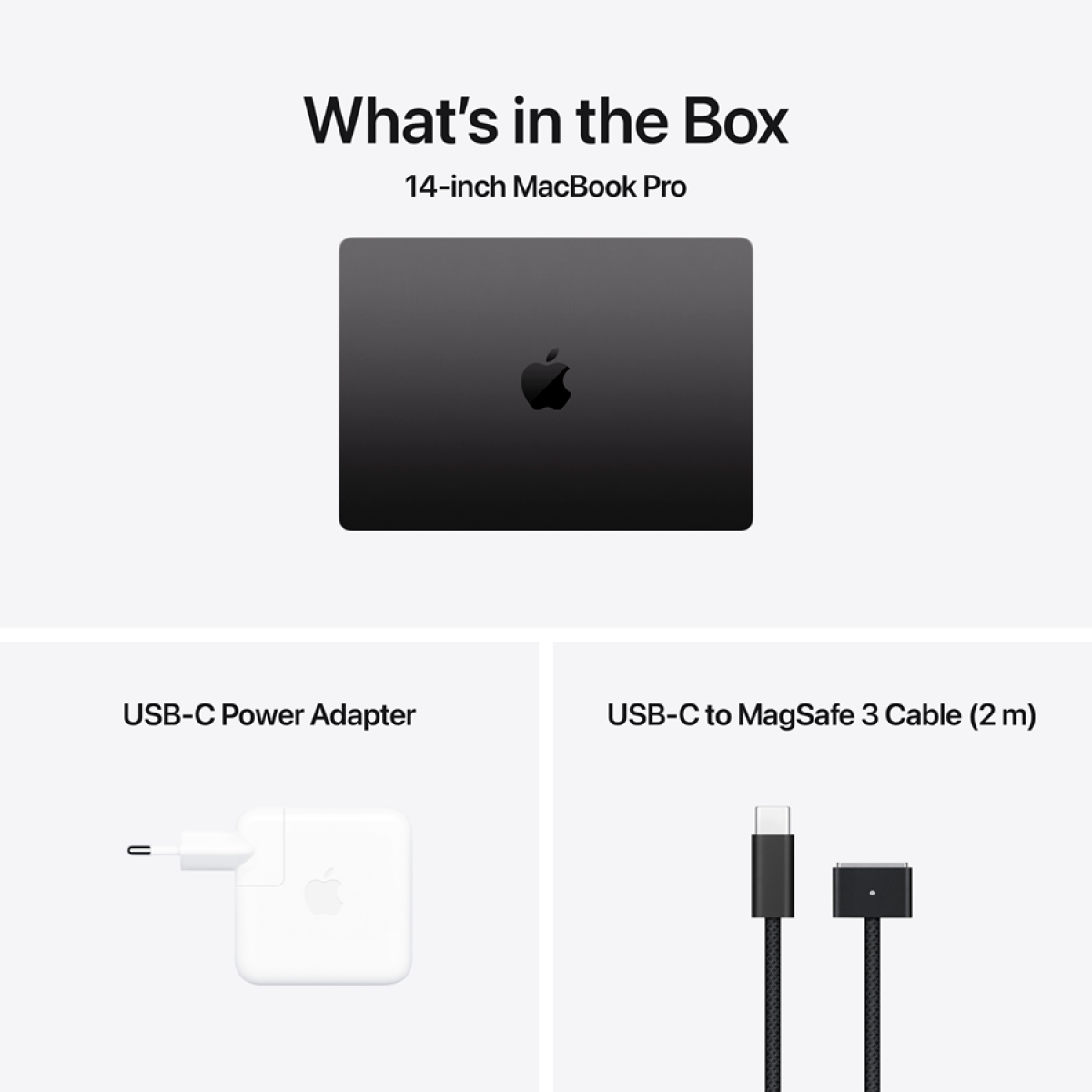 MacBook Pro 14-inch,Space Black,Model A3401,APPLE M4 PRO, 14C CPU, 20C GPU,48GB unified memory,96W USB-C Power Adapter,512GB SSD storage,3x TB5, HDMI, SDXC, MagSafe 3,Touch ID,XDR display, Standard display,Force Touch Trackpad, KEYBOARD-SUN