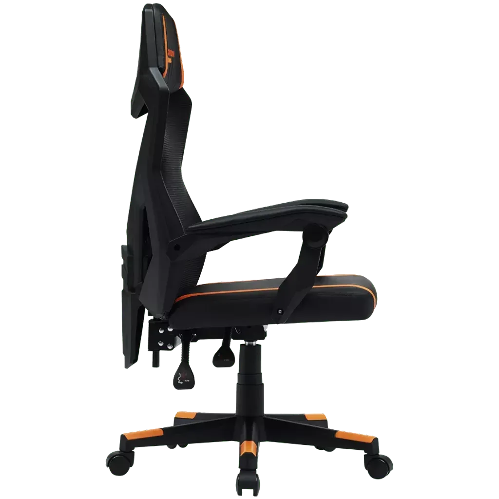 Игровое кресло CANYON gaming chair Flow MCH01 Mesh (CNE-MCH01) черный / оранжевый