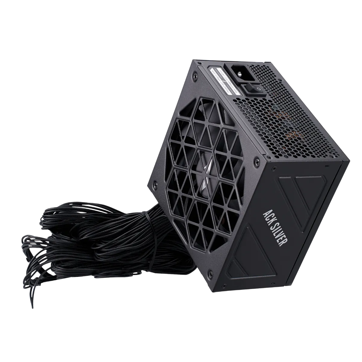 Блок питания 1stPlayer ACK Silver (HA-750BA7 BLACK) [750 Вт, 80 PLUS Silver, 4x SATA, 1 x 16 pin (12VHPWR), 2 x 6+2 pin PCIe, 1x 4+4 pin CPU, ATX]