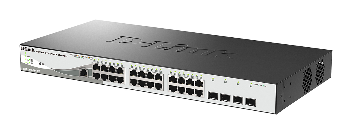 Коммутатор D-Link DGS-1210-28P/ME/B2A - купить в интернет-магазине Forcecom.kz Коммутатор D-Link DGS-1210-28P/ME/B2A