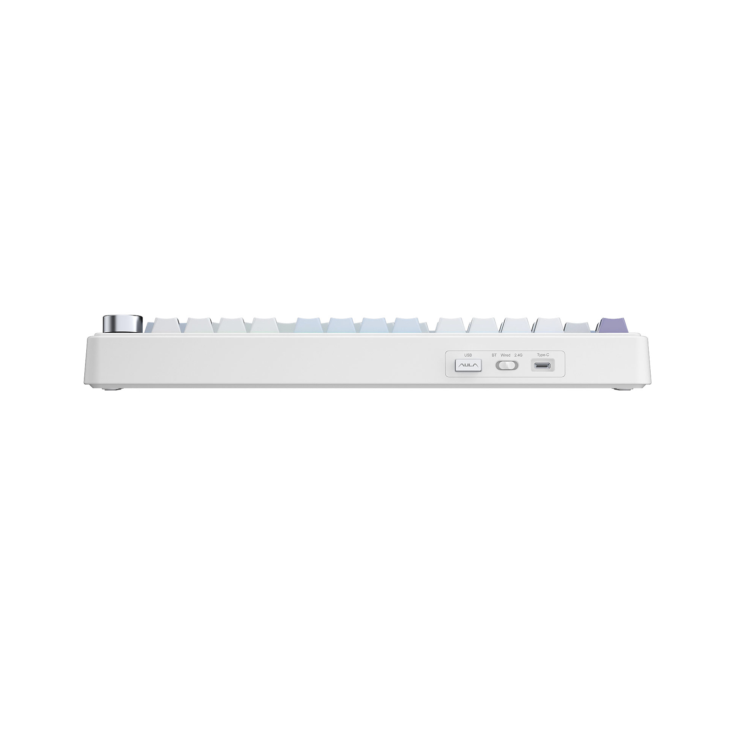 Клавиатура Aula F75 [механическая, проводная + беспроводная, RGB подсветка, белая]