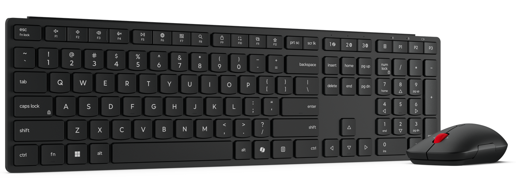 Клавиатура+мышь Lenovo Multi-Mode Pro Combo (4X31S04838) [мембранная, беспроводная, черная]