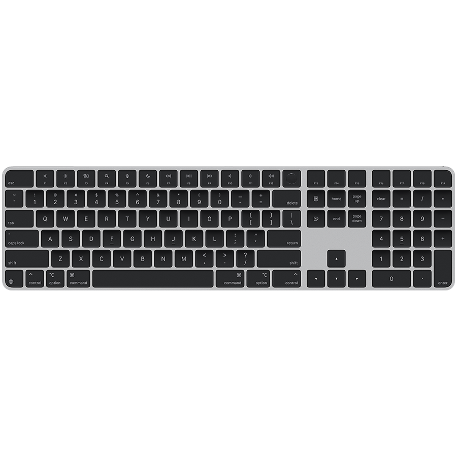 Клавиатура Apple Magic Keyboard с Touch ID (MXK83RS/A) [ножничная, беспроводная, черная]
