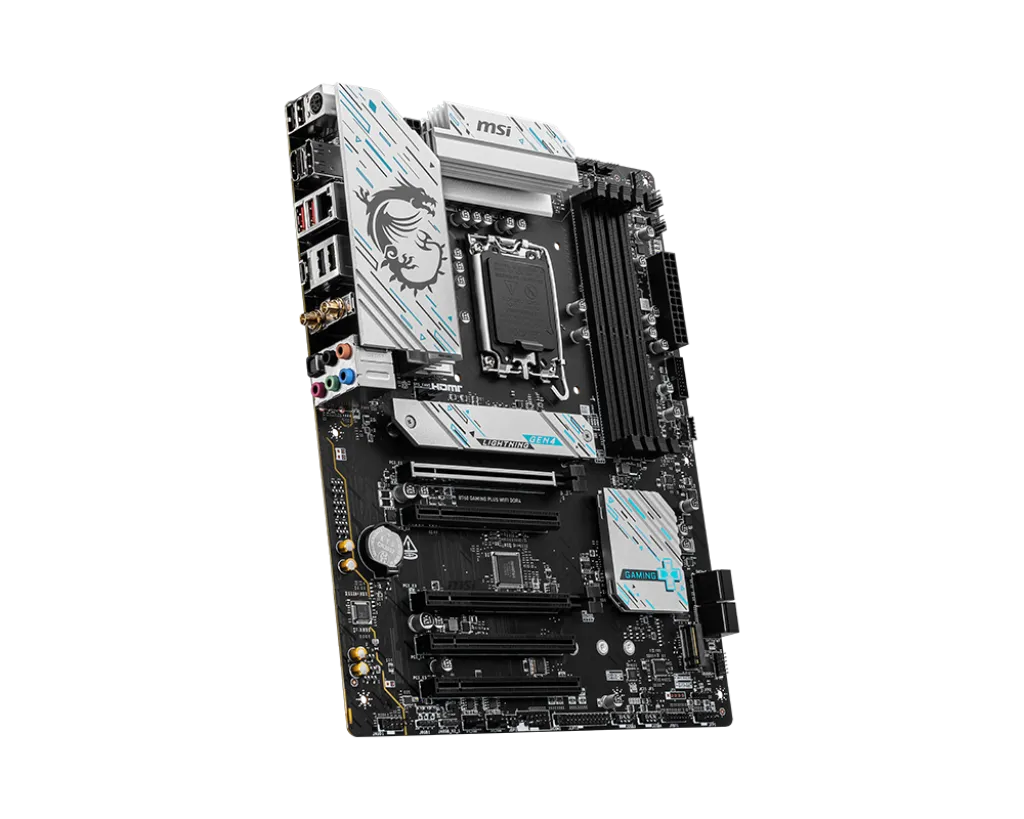 Материнская плата MSI B760 GAMING PLUS WIFI DDR4 [LGA 1700, Intel B760, 4xDDR 4, 2xM.2, 5xPCI-E x16, Standard-ATX]