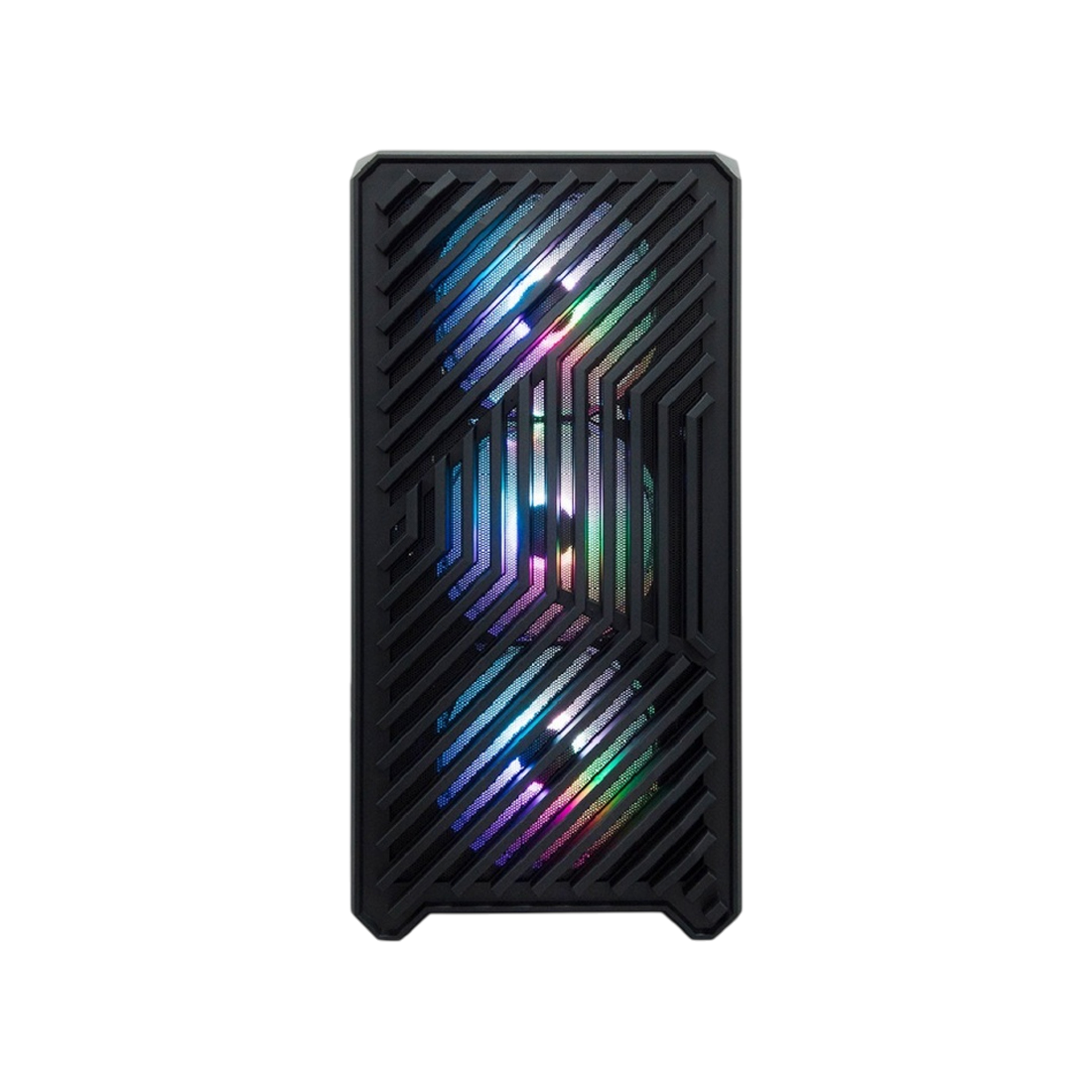 Корпус 1stPlayer TRILOBITE T5 (T5-BK-4F7) [Mini Tower, 4*120мм F2 RGB, черный]