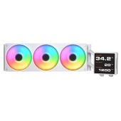 Система охлаждения Cougar Poseidon Vistek Pro ARGB 360 WH [120 мм, 2500 об/мин, 38 dB(A), 4 pin]