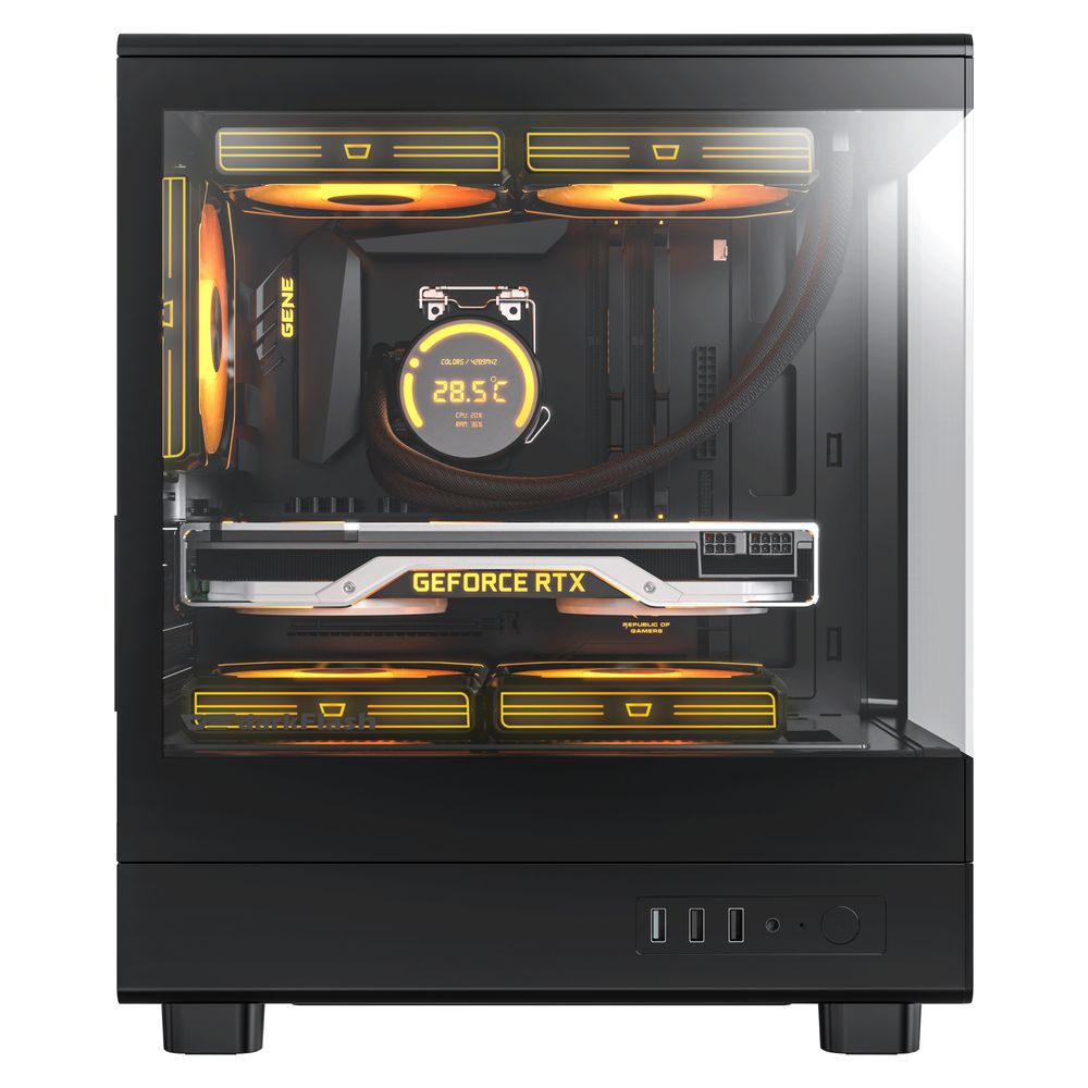 Корпус darkFlash DB330M (DF-DB330M-BK) [Mini Tower, 3 x 120 мм ARGB, Черный]
