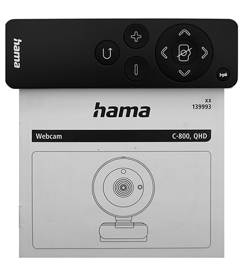 Вебкамера Hama C-800 Pro, 00139993 WebCamera 2560 x 1440, 1.8m cable, USB 2.0, black