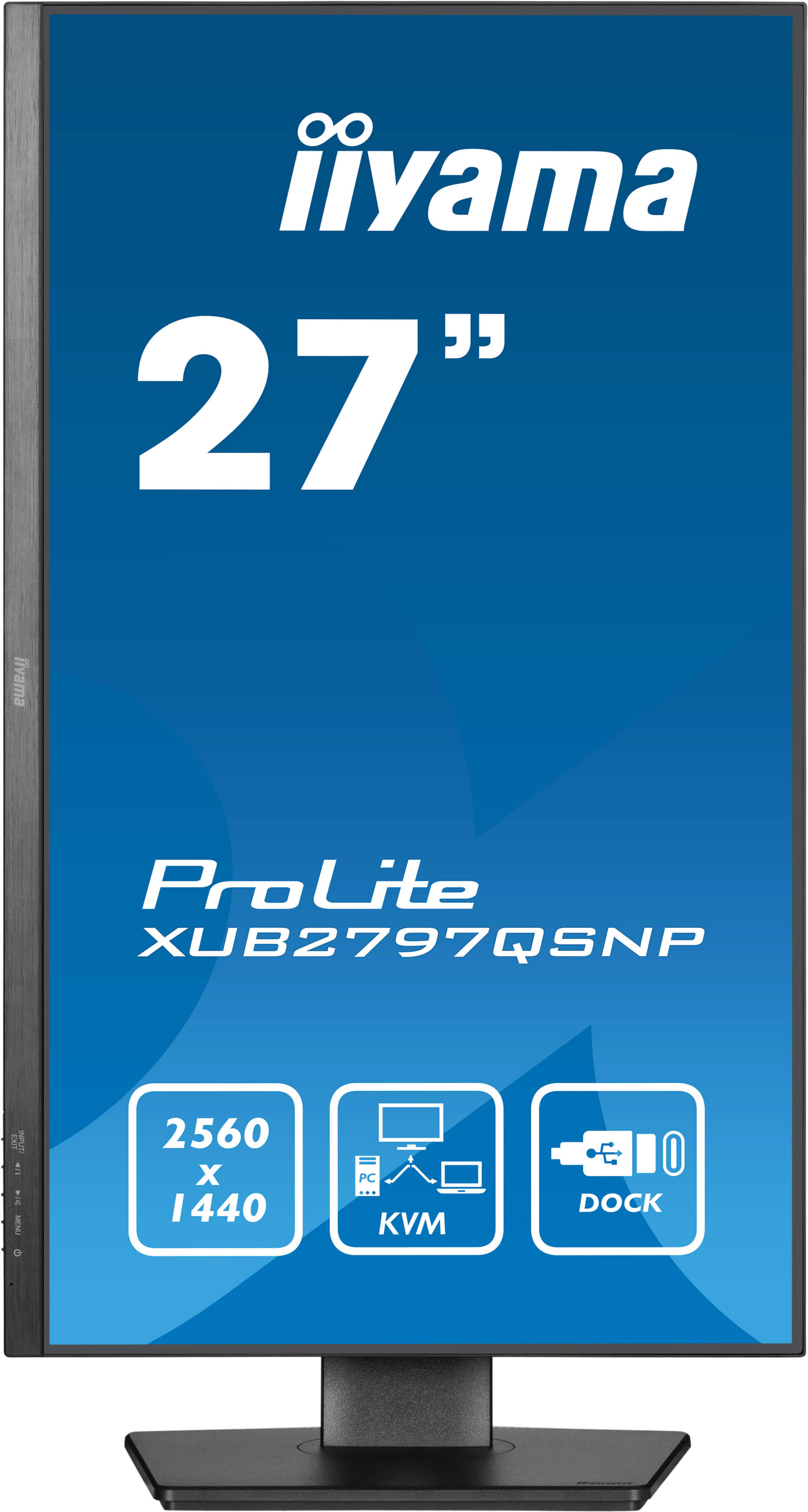 Монитор Iiyama ProLite XB2797QSNP-B1 [27", IPS, 2560x1440, 1 мс, HDMI, DisplayPort]
