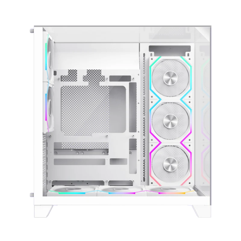 Корпус GameMax Infinity Pro WH White (14100903091) [Midi Tower, 5 x 120мм ARGB, белый]