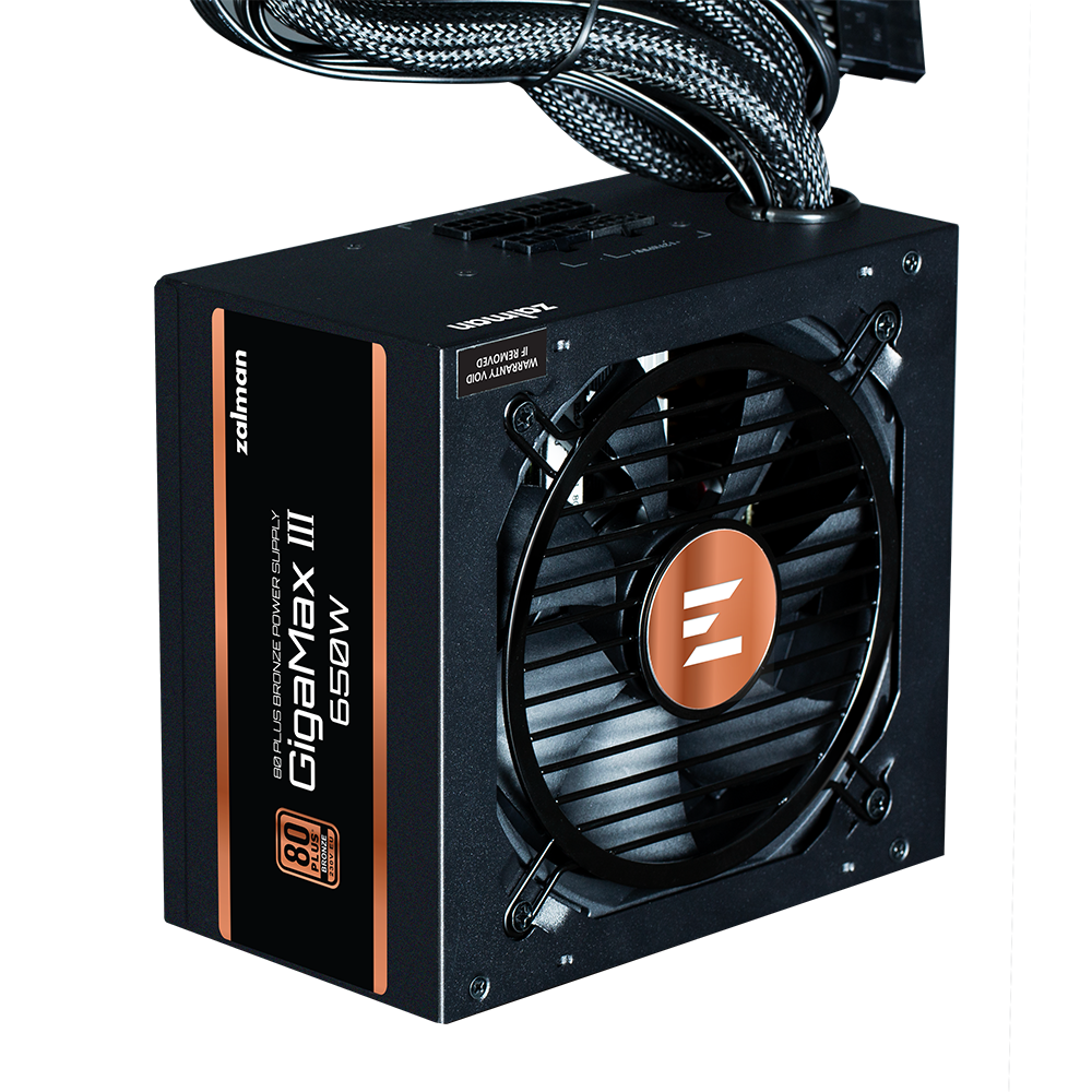 Блок питания Zalman GigaMax III 850W (ZM850-GV3) [850 Вт, 80 PLUS Bronze, 6x SATA, 1 x 16 pin (12VHPWR), 4 x 6+2 pin PCIe, 1x 4+4 pin, 1x 8 pin CPU, ATX]