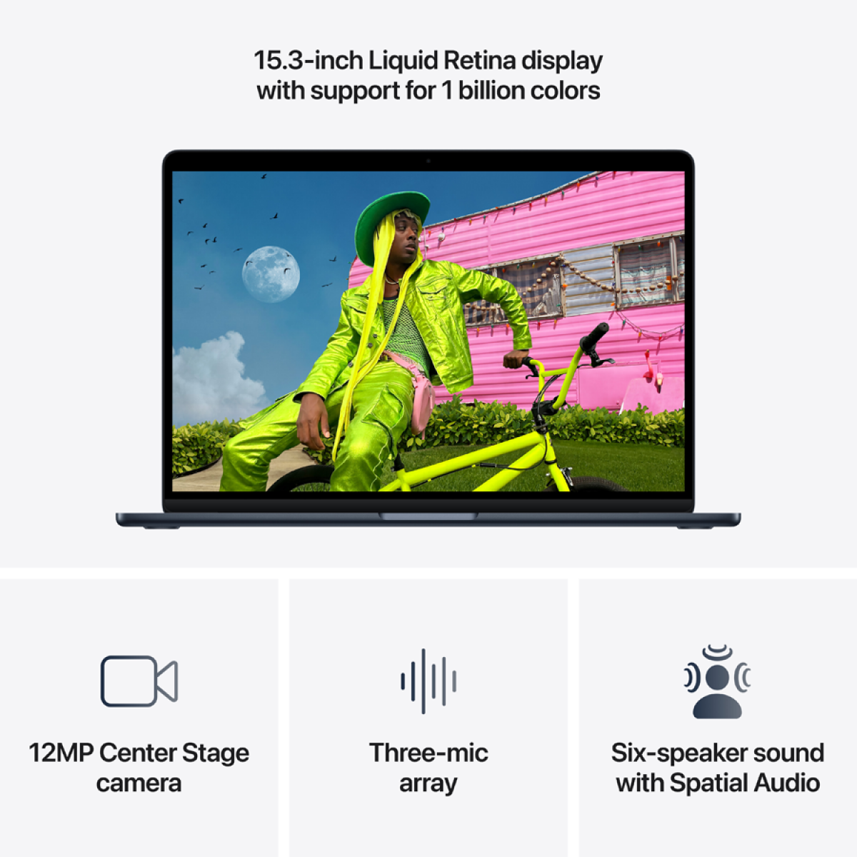 Ноутбук Apple MacBook Air A3448 (MDVN4RU/A) [15.3", M5, 24 ГБ ОЗУ, 1 ТБ SSD, MacOS]