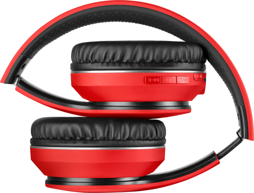 Наушники беспроводные Defender FreeMotion B580, красный, BT - купить в интернет-магазине Forcecom.kz Наушники беспроводные Defender FreeMotion B580, красный, BT