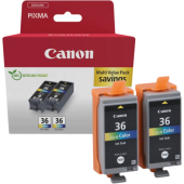 Струйный картридж Canon CLI-36 Color (Twin Pack) (1511B025AA), оригинальный, цветной, 2 шт