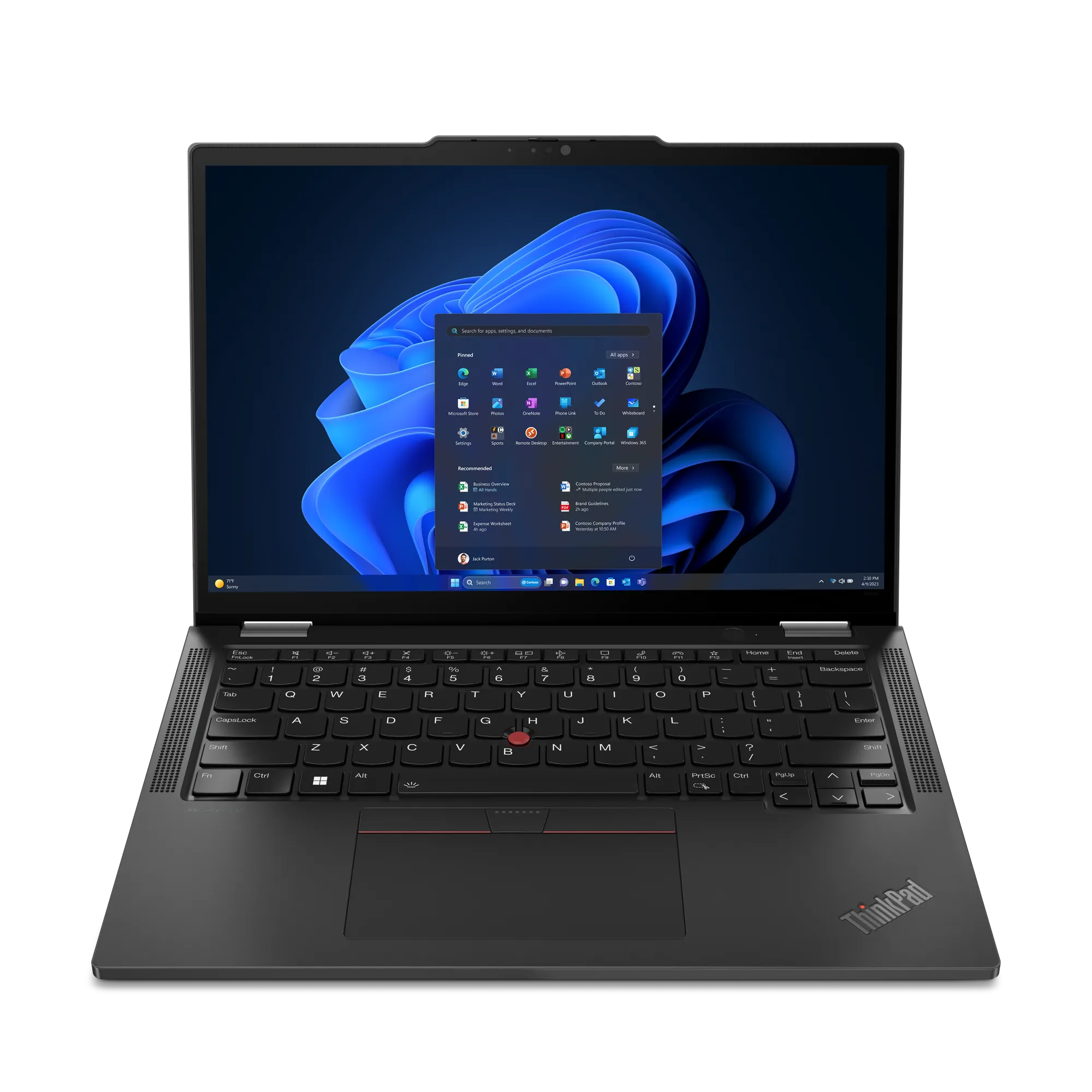 Ноутбук Lenovo ThinkPad X13 2-in-1 Gen 5 (21LW0012RT) [13.3", Core Ultra 7 155U, 32 ГБ ОЗУ, 1 ТБ SSD, Windows 11 Pro]