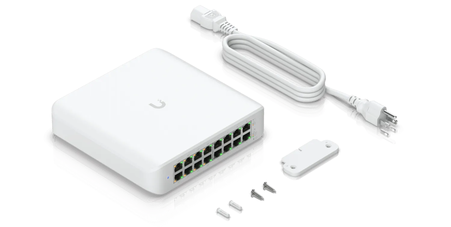 Коммутатор Ubiquiti Lite 16 PoE (USW-Lite-16-POE-EU), управляемый - купить в интернет-магазине Forcecom.kz Коммутатор Ubiquiti Lite 16 PoE (USW-Lite-16-POE-EU), управляемый