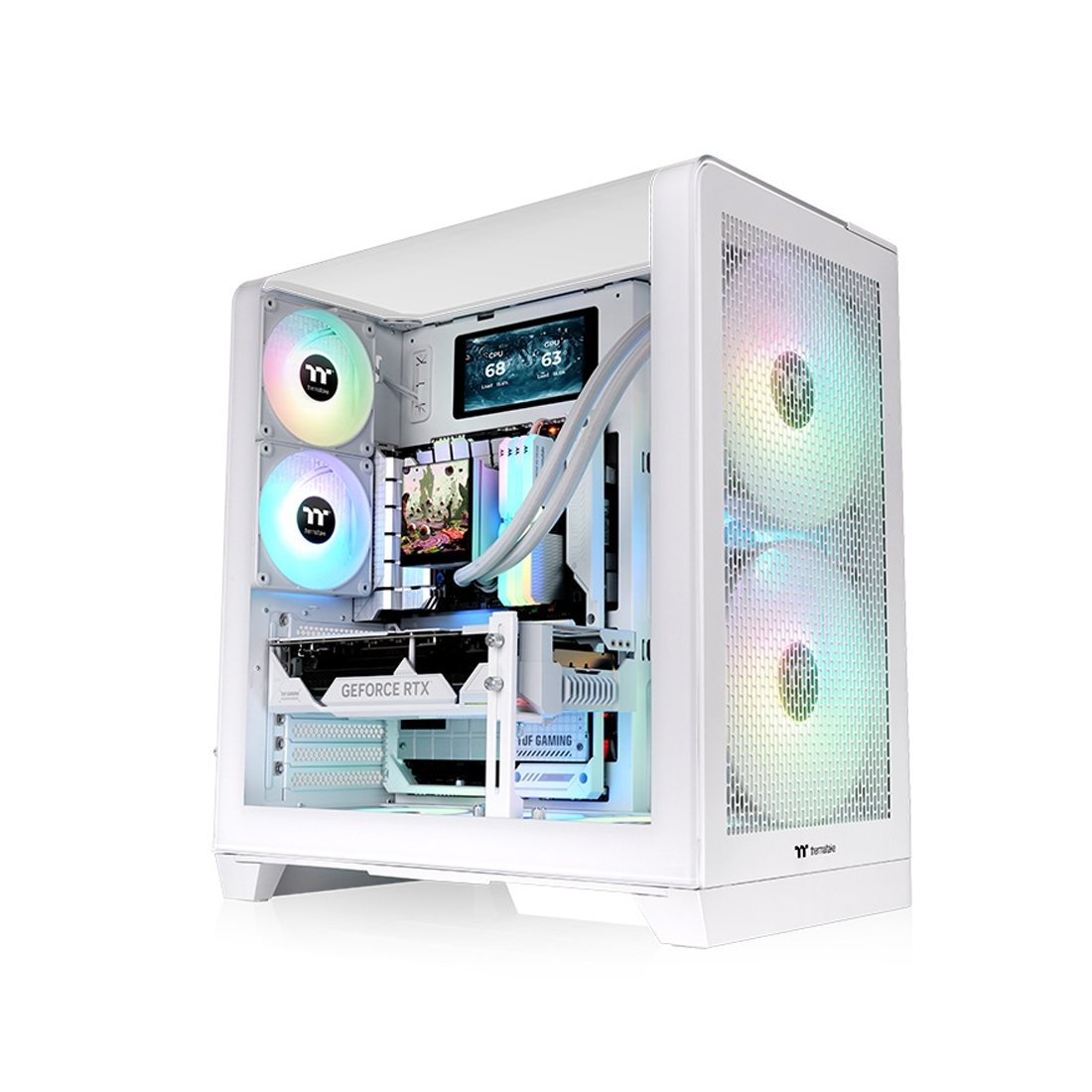 Корпус Thermaltake View 390 Air Snow White (CA-11F-00M6WN-00) [Midi Tower, 2 x 120 мм, белый]