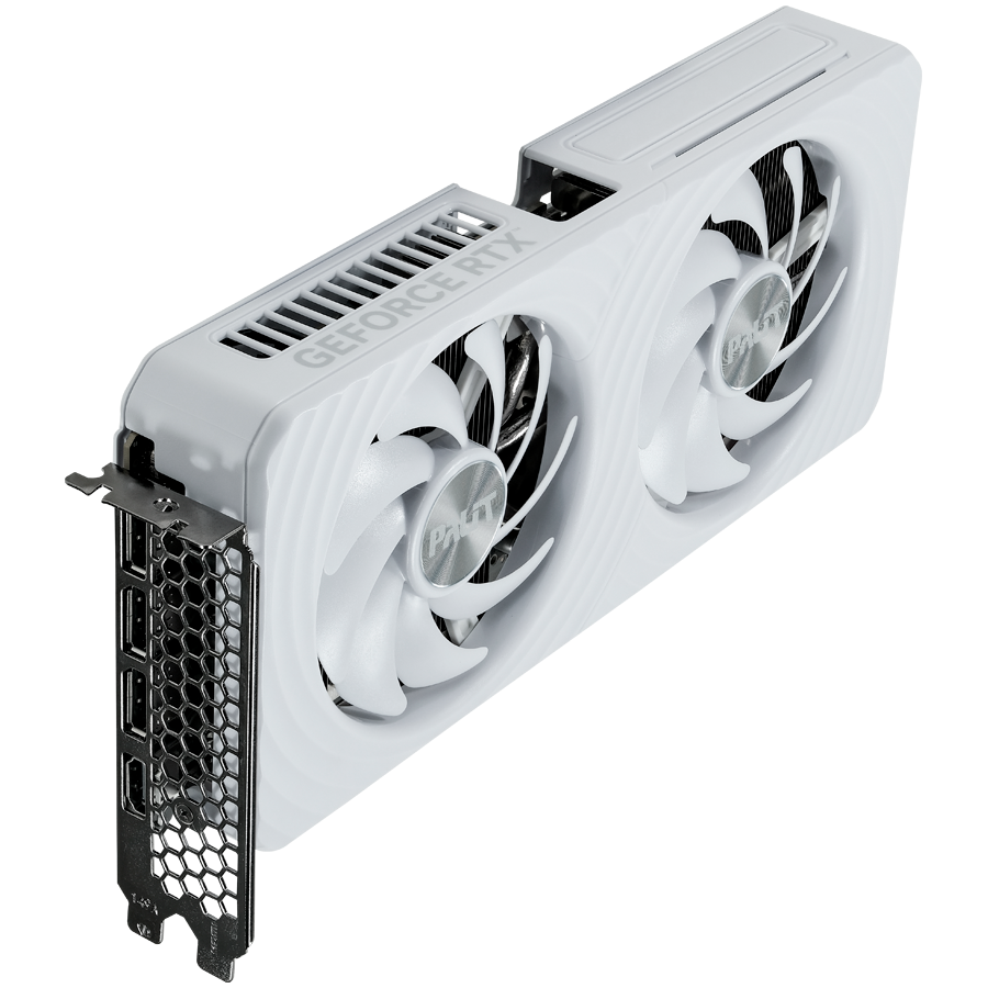 Видеокарта Palit GeForce RTX 5060 Ti WHITE OC (NE7506TU19T1-GB2061M) [16 ГБ, GDDR7, 128 бит, HDMI, DisplayPort (3 шт)]