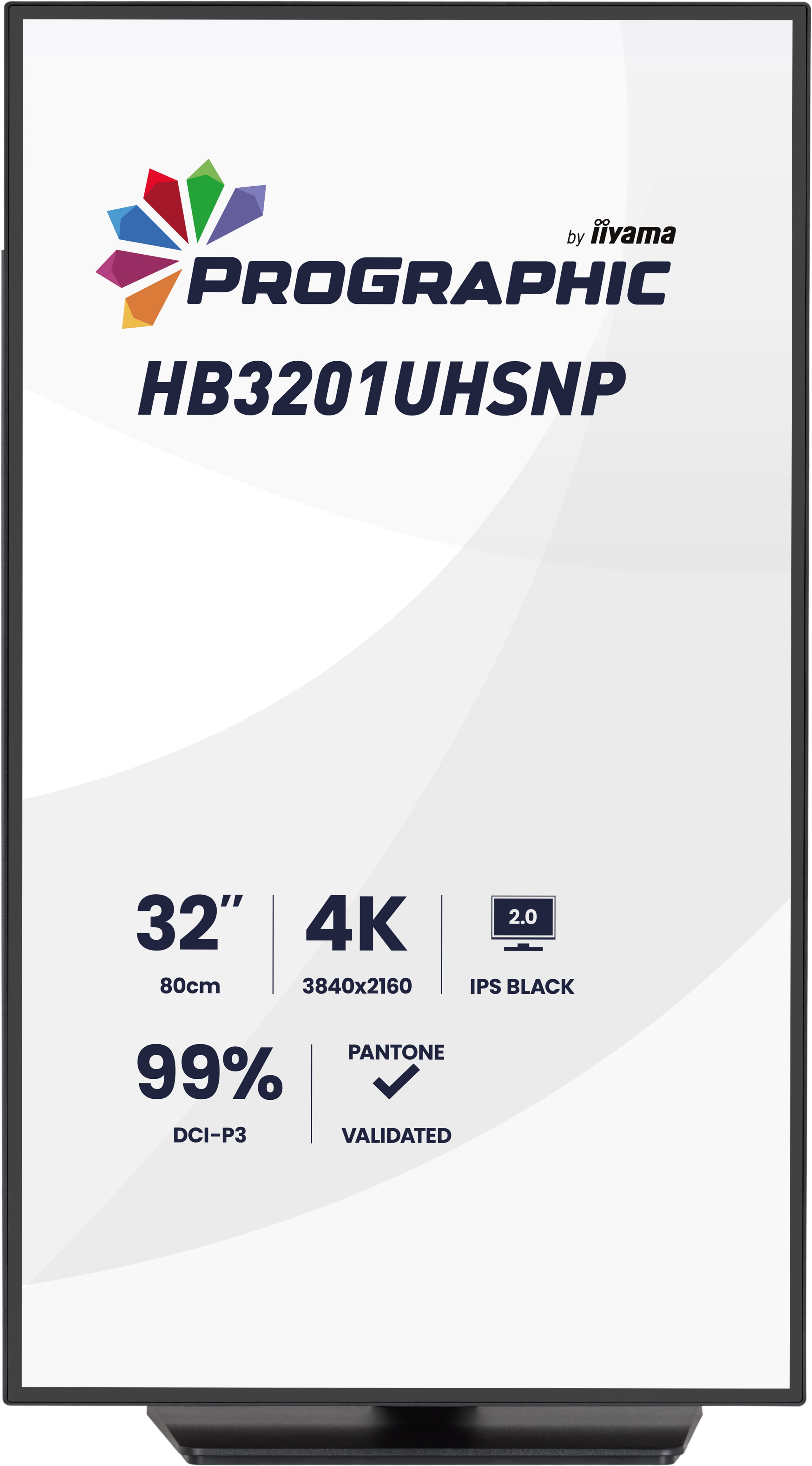 Монитор Iiyama HB3201UHSNP-B1 [31.5", IPS, 3840x2160, 60 Гц, 4 мс, HDMI, DisplayPort]