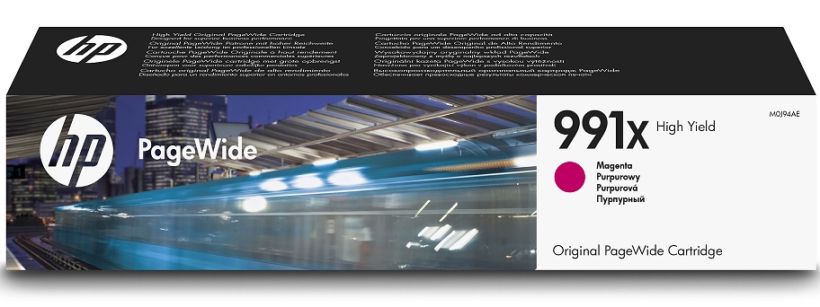 Картридж HP 991X Europe (M0J94AE), оригинальный, повышенной емкости, пурпурный