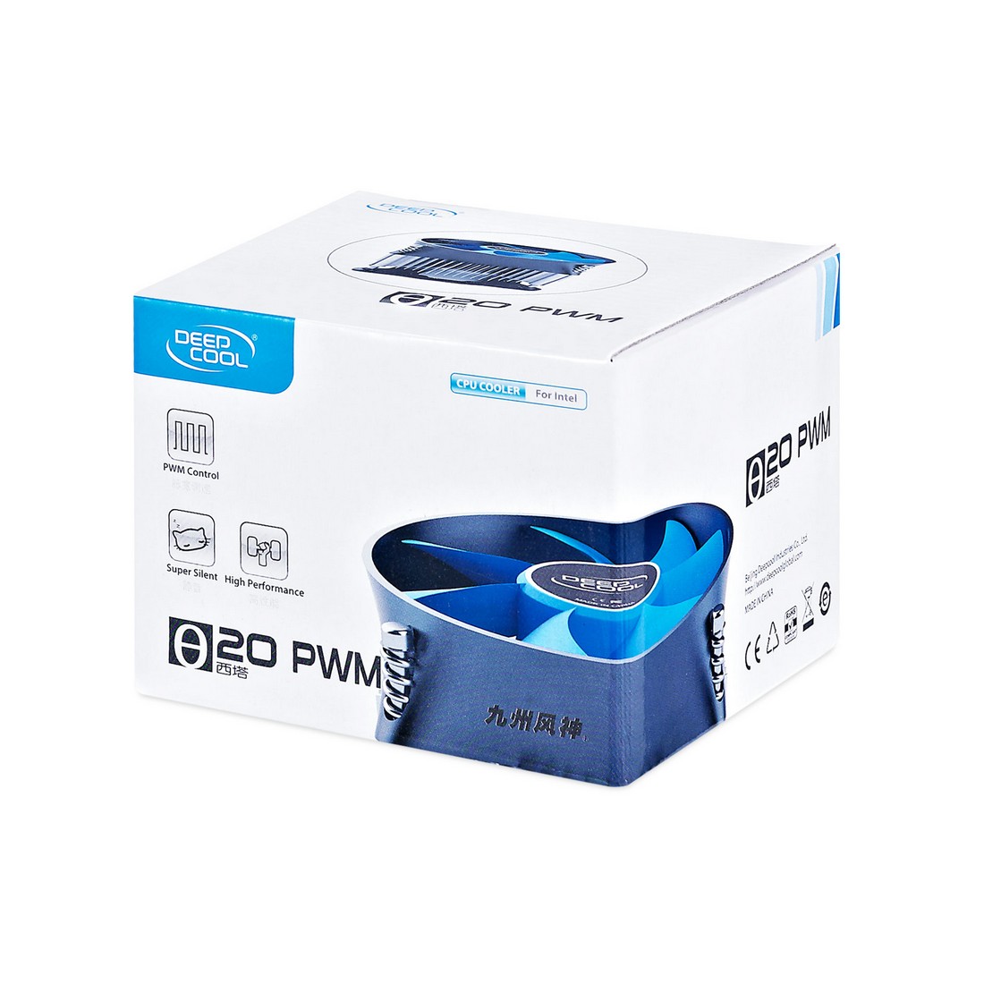Система охлаждения DeepCool THETA 20 PWM (DP-ICAS-T20P) [92 мм, 2400 об/мин, 32,5 дБА, 4 pin]
