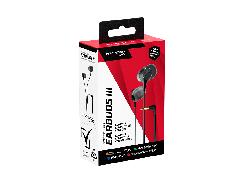 Наушники HyperX Cloud Earbuds III Black (BN7R9AA)